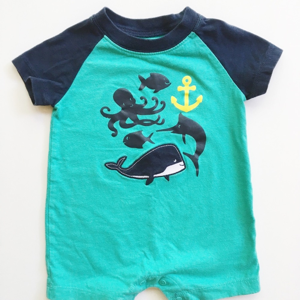 Carter's Graphic Sea Creature Romper (6mo)